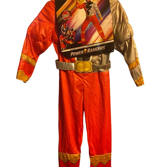 Power Ranger Red and Gold Kids Costume - Picture 1 of 7